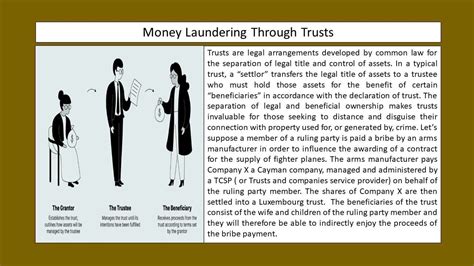 money laundering through trusts